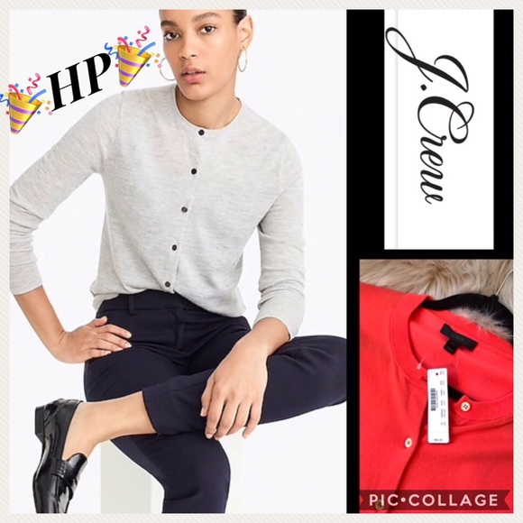 J. Crew Sweaters - JCrew Crew Neck Cardigan NWT